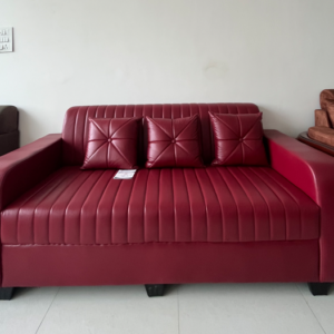 Premium 3 Seater Leatherette Sofa – Modern Luxury Living Room Sofa
