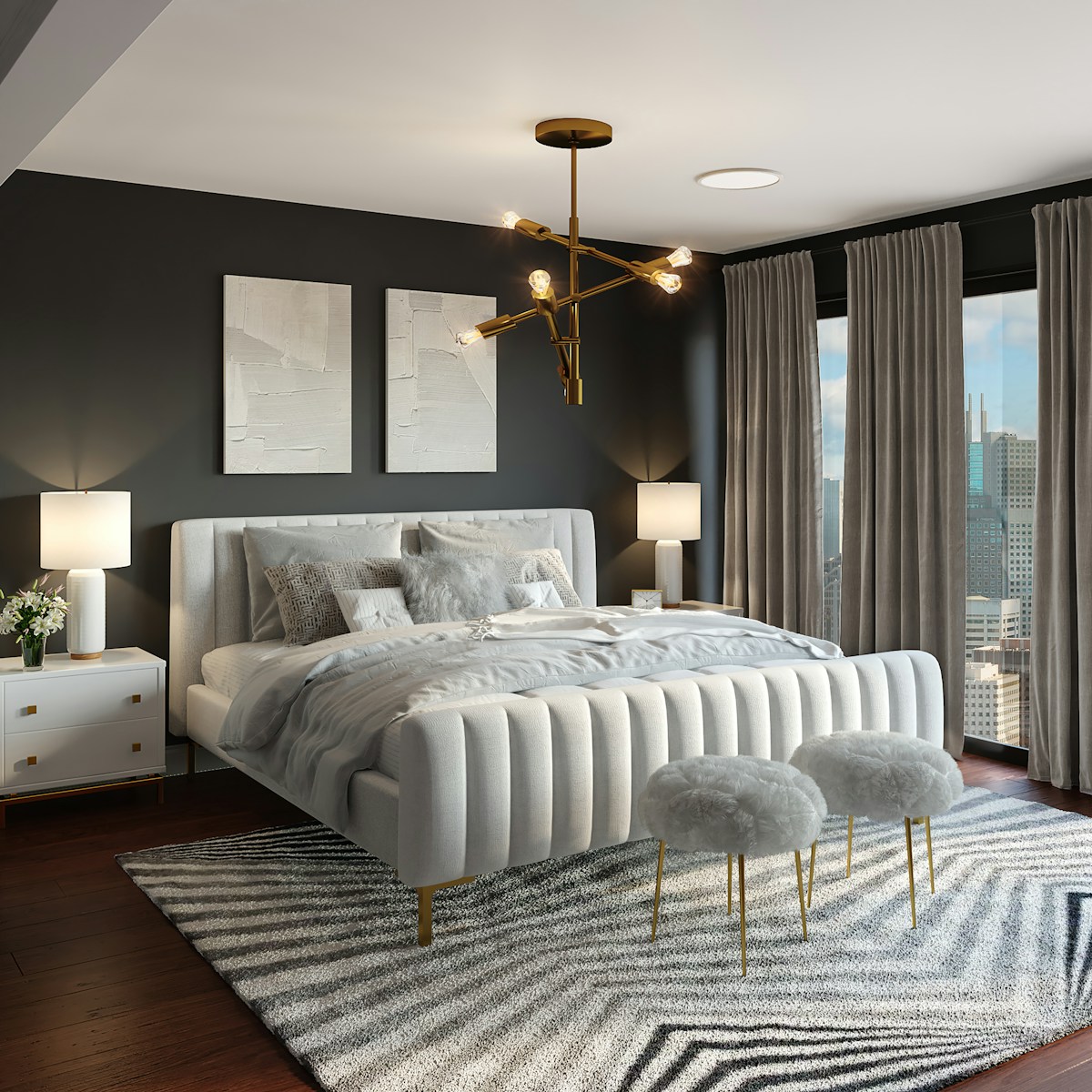 Modern Low Platform Bed